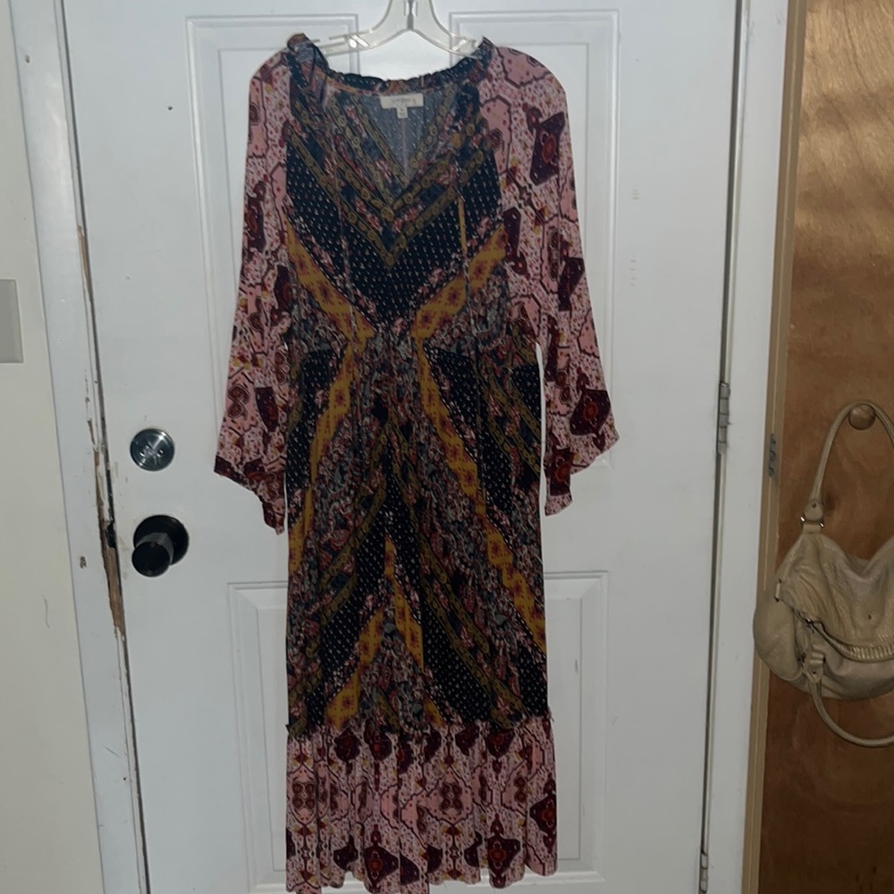 Umgee Boho  cover up maxi dress